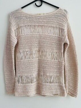 MICHAEL Michael Kors Open Knit Beige Sweater XXS